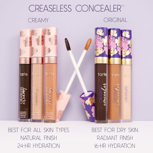 tarte creaseless creamy full-coverage concealer - 16N fair-light neutral (fair to light skin with a balance of warm & cool undertones) - full size