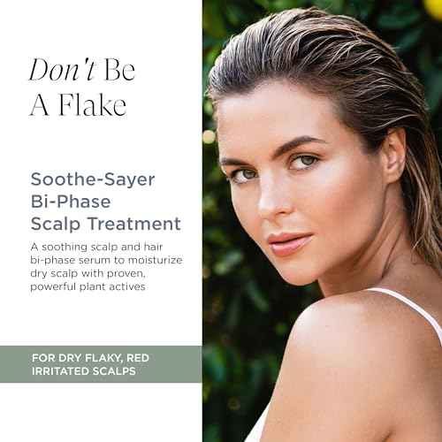 Soothe Sayer Bi-Phase Scalp Treatment ? Flake Control & Redness Relief, 99% Natural, 67% Organic, Vegan, Clean Beauty ? Nourishing Leave-In for Dry, Itchy, Irritated Scalps, 4 oz