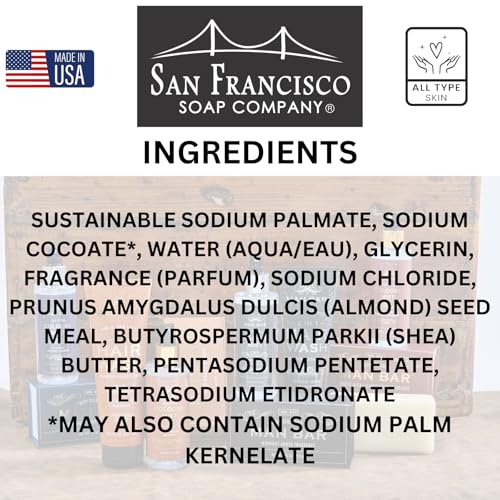San Francisco Soap Company Filthy Man Scented Bar Soap (Trailblazer Pinewood and Hemp)