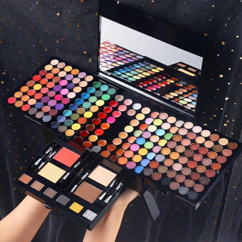 UCANBE All in One Makeup Kit for Women Makeup Full Kit - Professional Eyeshadow Lip Gloss Concealer Eyeliner Pen Contour Eyebrow Powder Face Blusher Highlighter Makeup Brush For Women Girls Teens