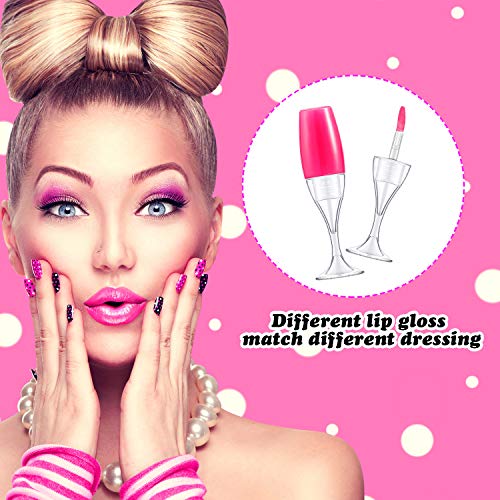 20 Pcs 8ml Empty Lip Gloss Tubes with Funnels - Wineglass Shape