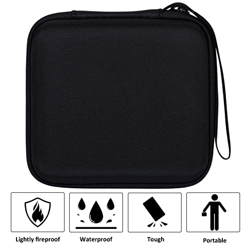 co2CREA Hard Travel Case Replacement for Wahl Professional 8061-100 8164 5-Star Series Rechargeable Shaver Shaper (Black Case)