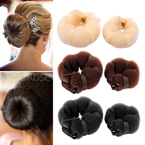Doughnut Hair Bun Maker Set - 2 Pieces Small & Large