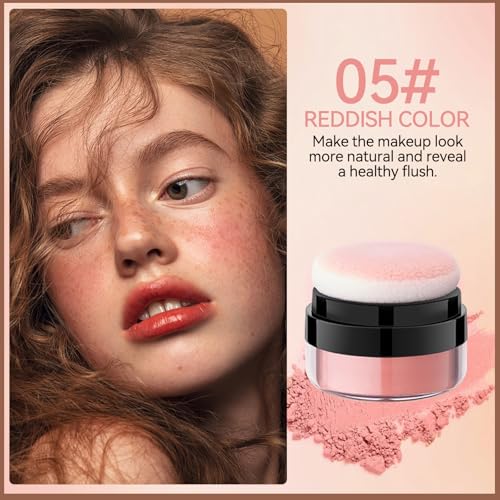 Erinde Natural Freckle Foundation Makeup Kit - Liquid Freckle Pen & Fake Freckles Stamp Air Cushion & Powder Cushion Blush, Long Lasting Waterproof Freckles Tattoo Marker for Natural Sunkissed Makeup
