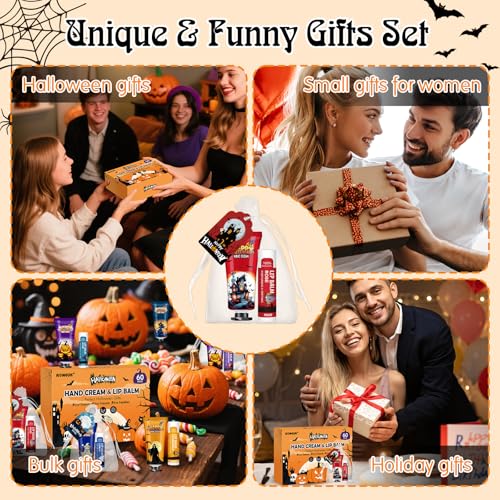 60 Pack Halloween Hand Cream & Lip Balm Set – Party Favors