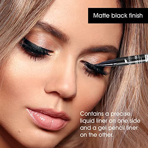 Kokie Gel Ink Dual Ended Eyeliner - Matte Black