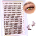 Brown Wispy Lash Clusters - 196pcs D-Curly DIY Eyelash Extensions