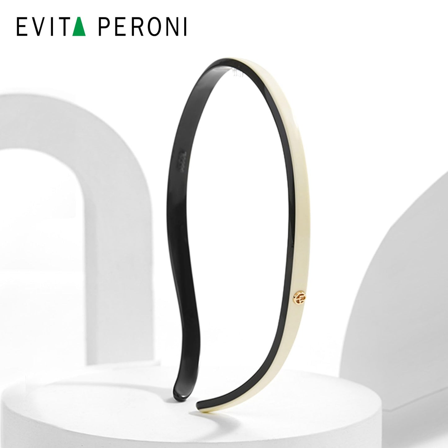 EVITA PERONI Hair Band Designed for Eyewear Black and White Glasses headband No Pressure, No Headache, Comfortable Headbands for Women Non Slip, Head Bands for Women's Hair