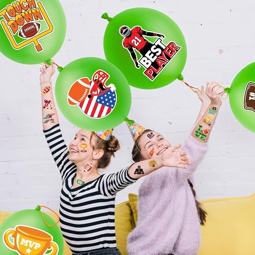 72-Piece Football Party Favors Set with Punch Balloons & Tattoos