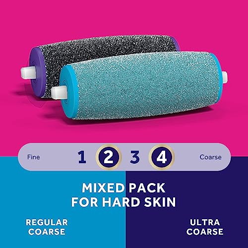 Amope Pedi Perfect Electric Foot File Replacement Roller Heads, 2 Pack