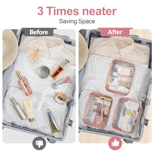 PACKISM Hanging Travel Toiletry Bag and TSA Approved Clear Bag, Bundle Sales