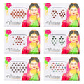Crystal Bindi Pack of 6 - Self-Adhesive Forehead Jewels