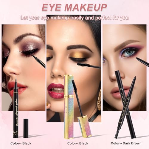 Professional Makeup Kit - 12 Color Eyeshadow Palette & Full Set