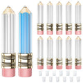 Pencil Lip Gloss Tubes 5ml - 12 Pack Empty Refillable