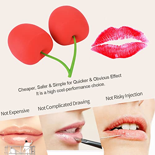 Silicone Lip Plumper Tool - Cherry Shaped for Fuller Lips