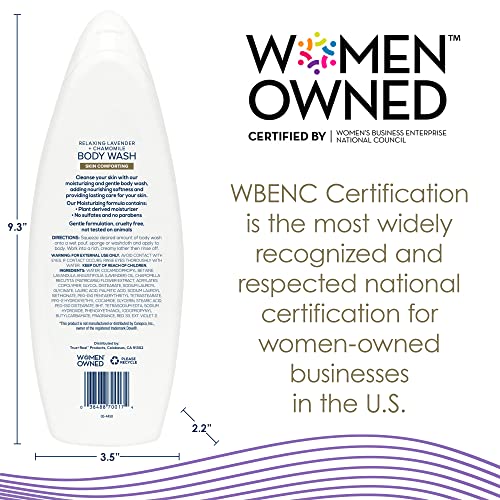 True+Real Relaxing Lavender Body Wash, 22 oz, 4 Pack