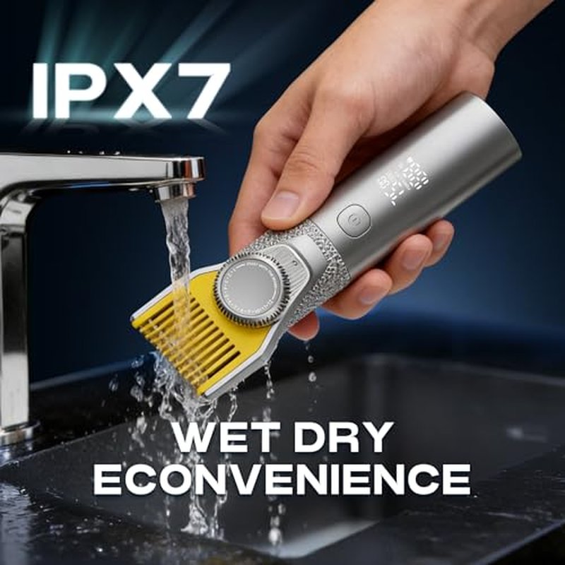 Prettywill Beard Trimmer for Men, 24-Setting Magnetic All-in-One Grooming Kit
