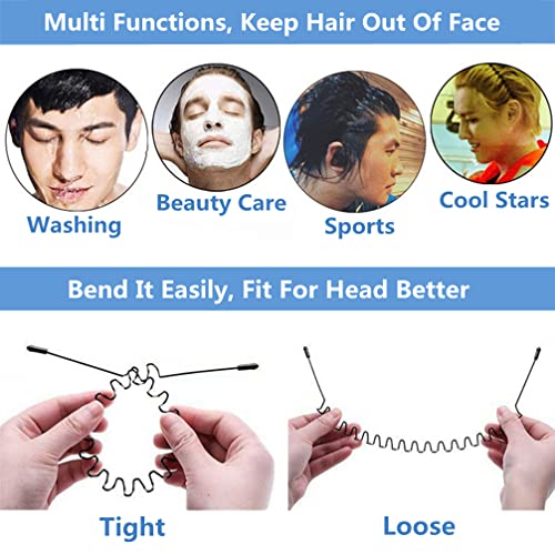Metal Hair Band Non-Slip Headband for Men & Women Sports