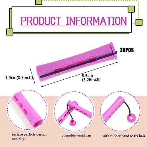 20Pc Perm Rods Set for Natural Hair - Cold Wave Rollers