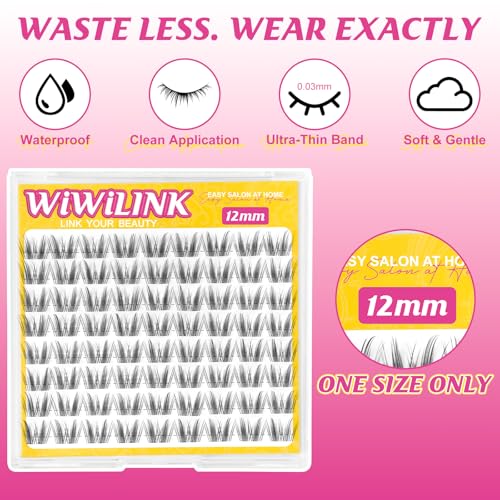Freya 12mm Cluster Eyelashes D Curl Extensions