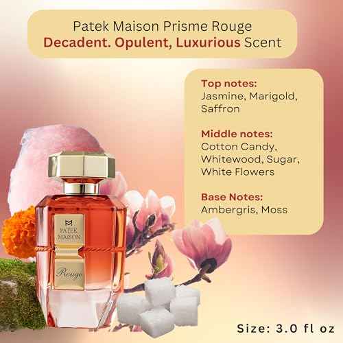 Prisme Rouge Perfume for Men and Women Eau de Parfum Travel Spray 3 Ounces