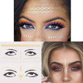 Face Glitter Tattoo Stickers - 3PC Rave Festival Jewelry Set