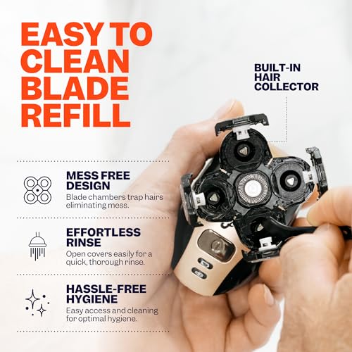 Freebird FlexSeries Razor Blade Refills Pack of 1 - No Irritation, Ultra-Sharp, Compatible with FlexSeries, ScalpSafe