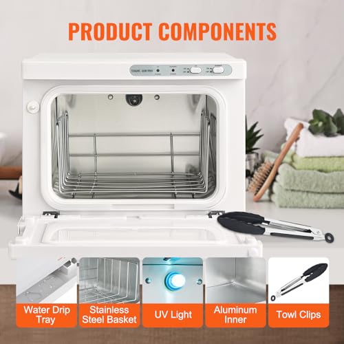 VEVOR 8L Hot Towel Warmer Cabinet with Stainless Steel Rack