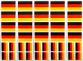 Germany Flag Temporary Tattoos - 40 Pack Party Favors