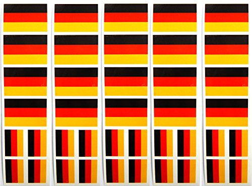 Germany Flag Temporary Tattoos - 40 Pack Party Favors