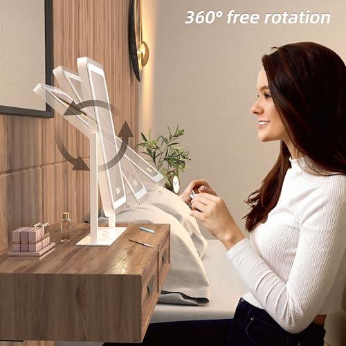 LED Vanity Mirror 13.1" x 16.7" with Touch Control