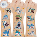 101 Shark Temporary Tattoos – Waterproof Fake Tattoos for Kids & Adults