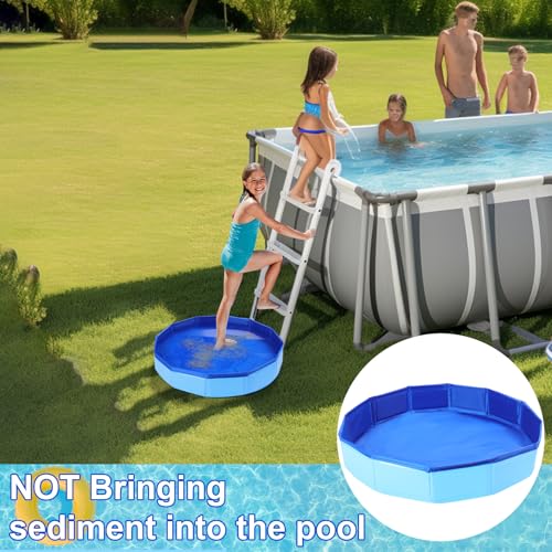 Portable Foldable Pool Foot Bath for Clean Feet - 19 Inch