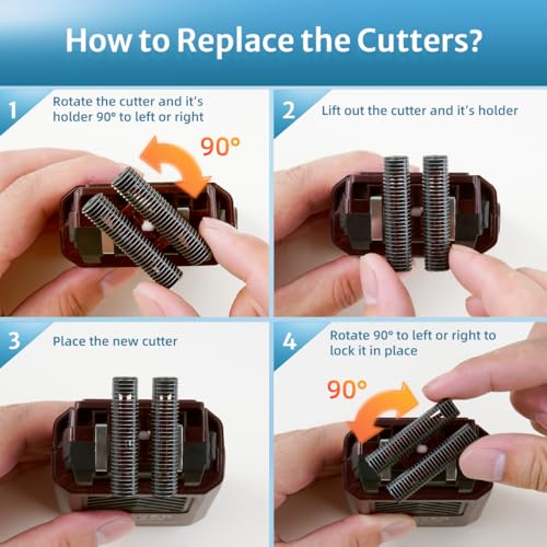Foil Shaver Replacement Blades Compatible with Wahl 5Star Shaper (#8061-100) and Finale (#8164), 2 Sets