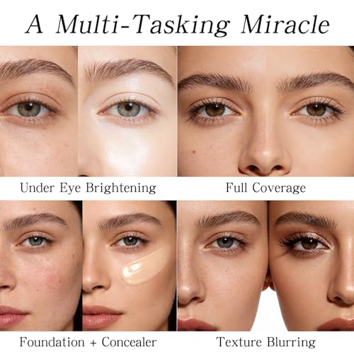 kikARU Liquid Concealer - Full Coverage, Dark Circles & Blemish Concealer