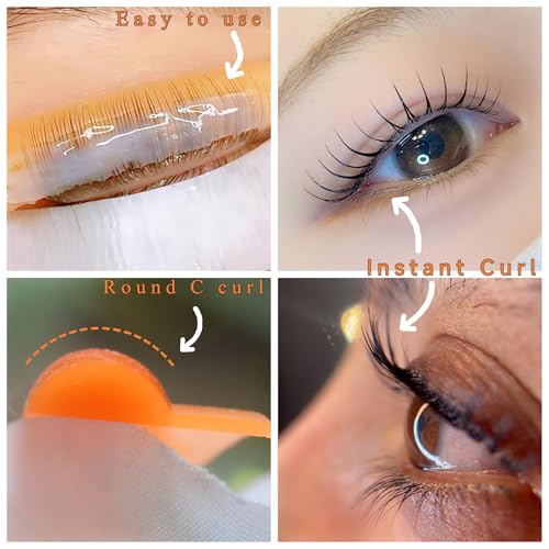 Lash Lift Pads Flex Rod C Curl Lash Lifting Pad Round Eyelash Shield Light Self-sticking Perm Rods Make Eyelashes Instant Curl Glueless Perming Roller Salon Lami Curling Rods
