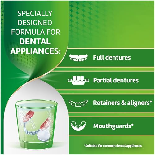 Polident 3 Minute Antibacterial Denture & Retainer Cleaner Tablets, 180 Count