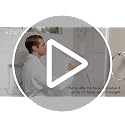 Fogless Shower Mirror with Razor Hook - No Drill Mount