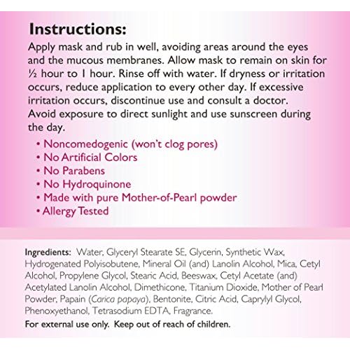 Skin Brightening Mask - Allergy Tested - 4 OZ (2 Jars)