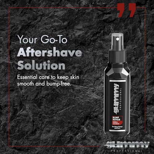 Gummy Professional Bump Repair & Ingrown Hair Spray for Men and Women ? Lightweight Post Shave Grooming Spray for Smooth Skin After Shaving and Waxing on Face and Body ? Travel Size 100ml