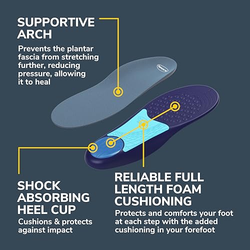 Dr. Scholl’s Plantar Fasciitis Relief Orthotic Insoles for Women - Pain Relief & Arch Support