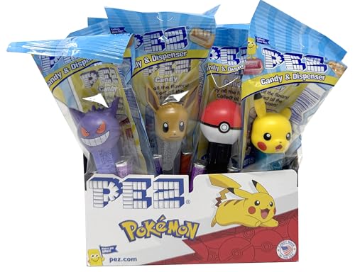 Pez Pokemon Dispenser Candy - 12 Pack Party Favors