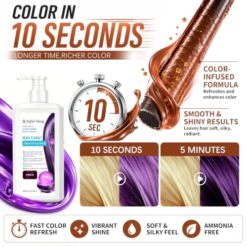 Purple Hair Color Depositing Mask | Semi Permanent Dye