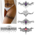 Lace Temporary Tattoos for Women - Set of 5