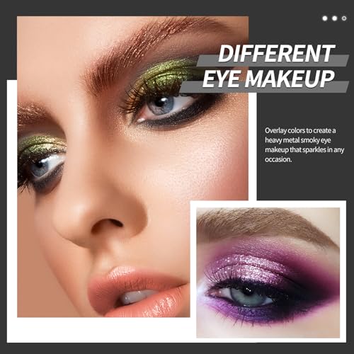 Black Eyeshadow Palette 5 Colors Shimmer Matte Metallic