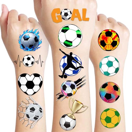 96-Pack Soccer Temporary Tattoos for Kids - Party Favors