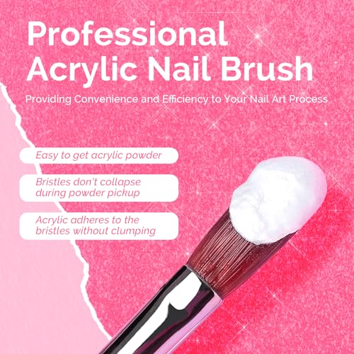 MelodySusie Kolinsky Acrylic Nail Brush - Professional Nail Art Tool