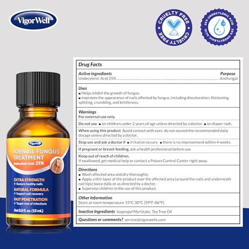 Toenail Fungus Treatment 25% Undecylenic Acid Extra Strength
