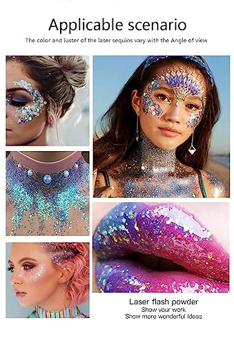 Pink Face Glitter,Body Glitter Gel,Neon Accessories Outfit Glow Party for Body Glitter Stick Holographic Glitter Face Makeup.