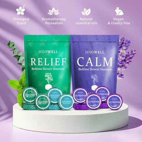 Shower Steamers Aromatherapy -12 Pack Birthday Gifts for Women Men, Shower Bombs with Essential Oils, Eucalyptus for Shower, Nasal Relief, Self Care Home Spa Gifts for Mom, Her